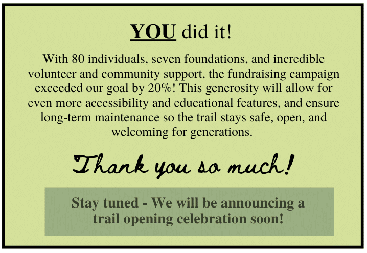 Alewive Woods Accessible Trail Campaign 2