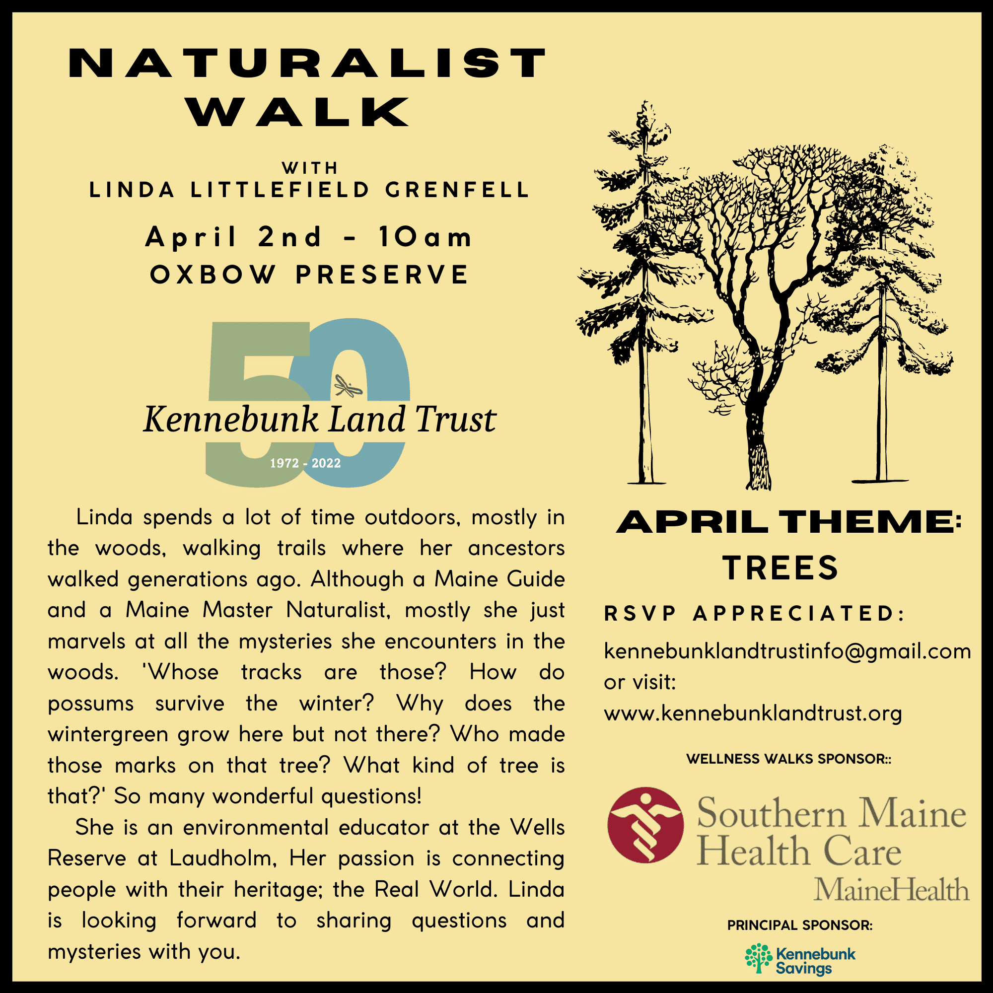 April Naturalist Walk (8 × 8 in)